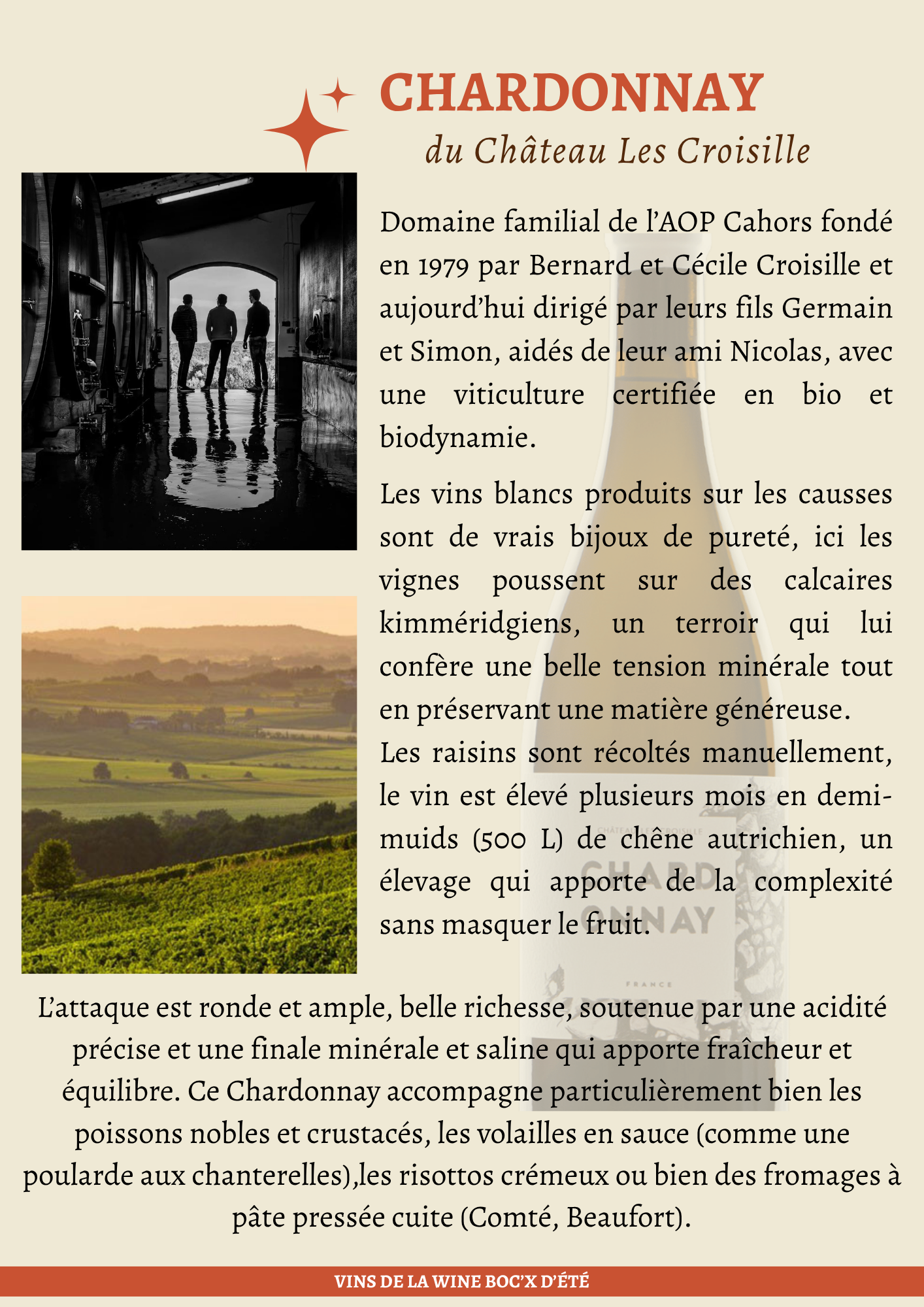 Cuvée Chardonnay – Château Les Croisille – Vin de France