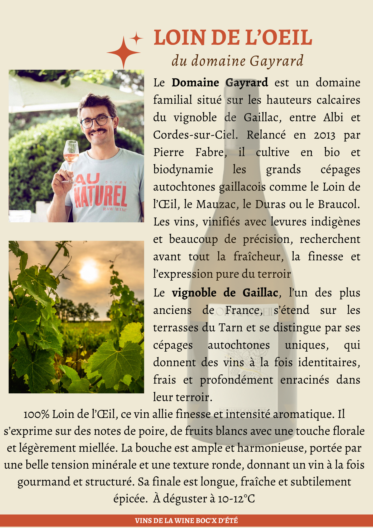 Cuvée Loin de l'oeil – Domaine Gayrard – AOP Gaillac
